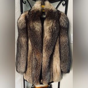 Luxurious Brown Vintage Fur Coat